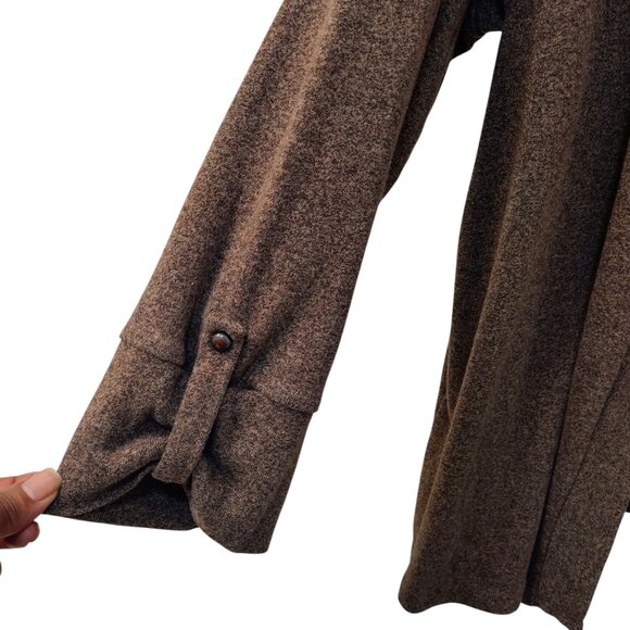 Rafaella: Long Sleeve Cardigan and Tank Set, Size 3X, Brown - Picture 5 of 8